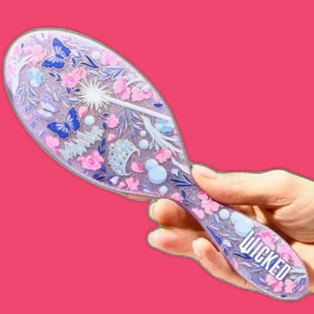 WICKED The Wet Brush GLOW WITH GLINDA And Butterfly Bobbies NEW